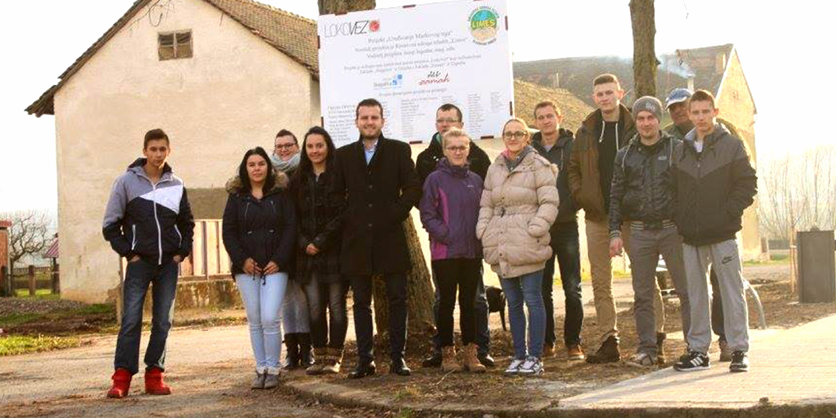 Otvorenje preuređenog Markovog trga u Slavonskom Kobašu
